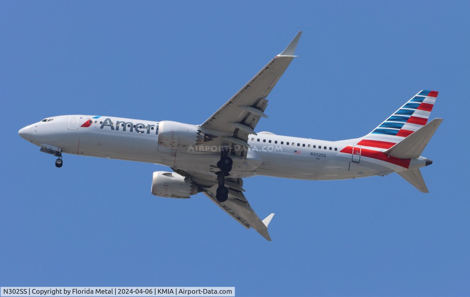 N302SS, 2020 Boeing 737-8 MAX C/N 44483, AAL 737-8 zx SFO-MIA