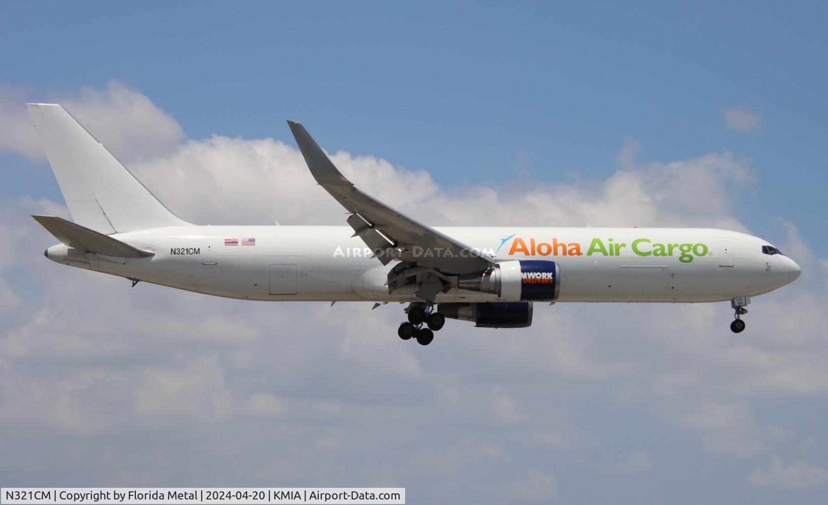 N321CM, 1998 Boeing 767-323/ER C/N 29431, Aloha Air Cargo 767-300F zx SJU-MIA