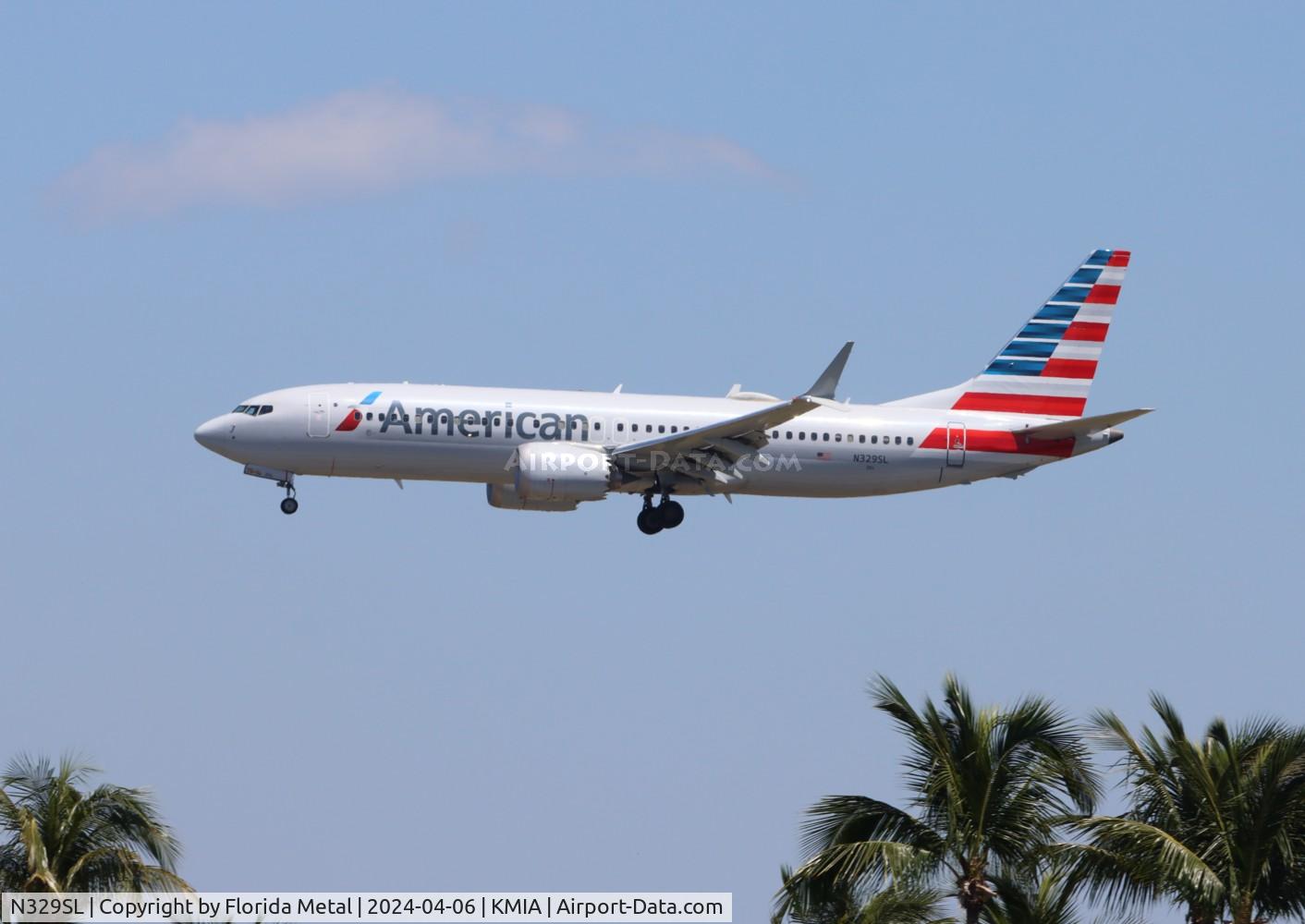 N329SL, 2020 Boeing 737-8 MAX C/N 44479, AAL 737-8 zx PLS/ MBLV - MIA
