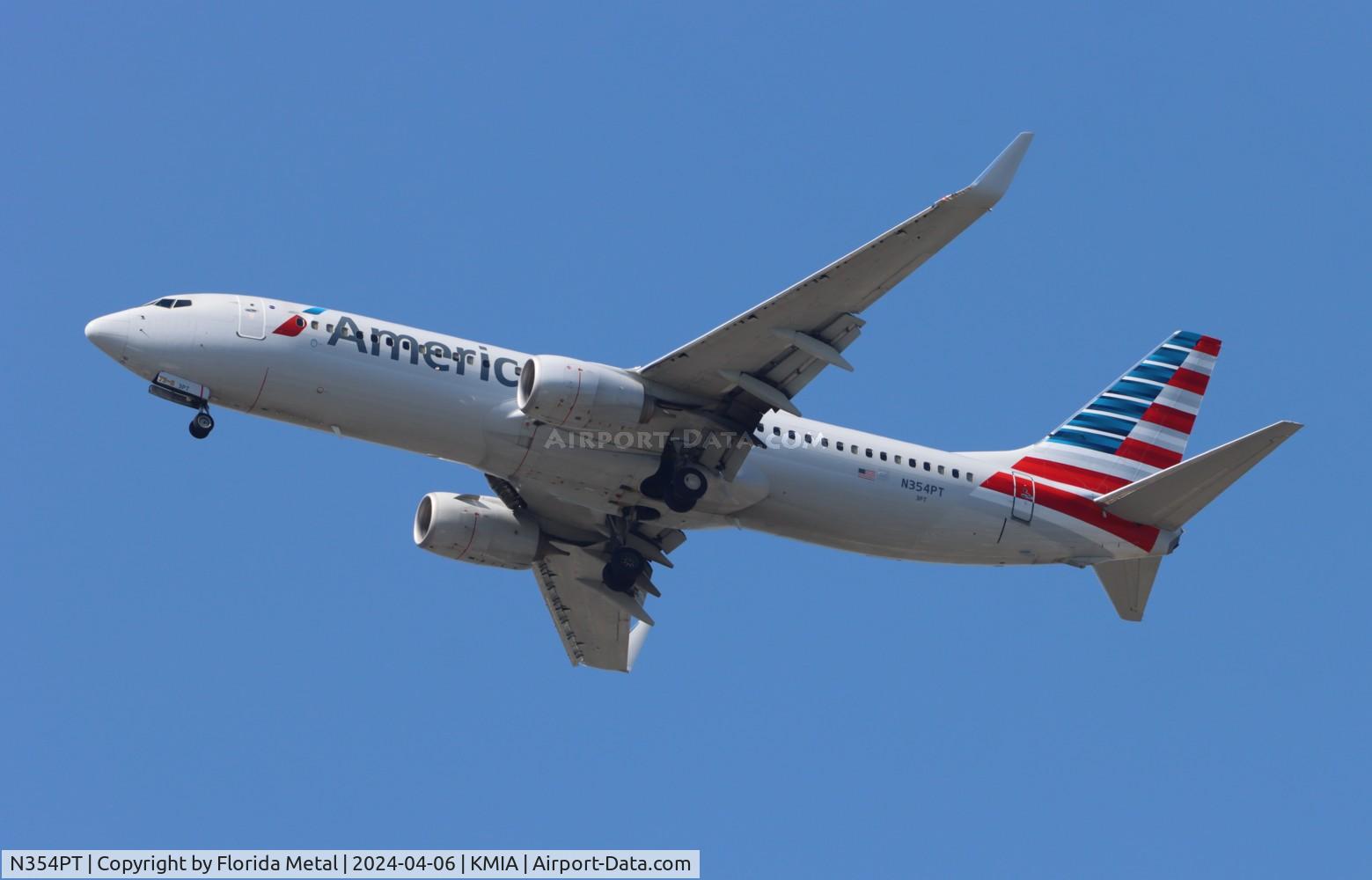 N354PT, 2017 Boeing 737-823 C/N 31275, AAL 738 zx SDQ /MDSD - MIA in from Santo Domingo DR