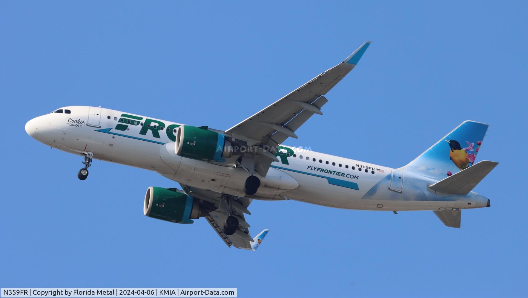 N359FR, 2019 Airbus A320-251N C/N 9177, FFT A32N Cookie zx CLE-MIA