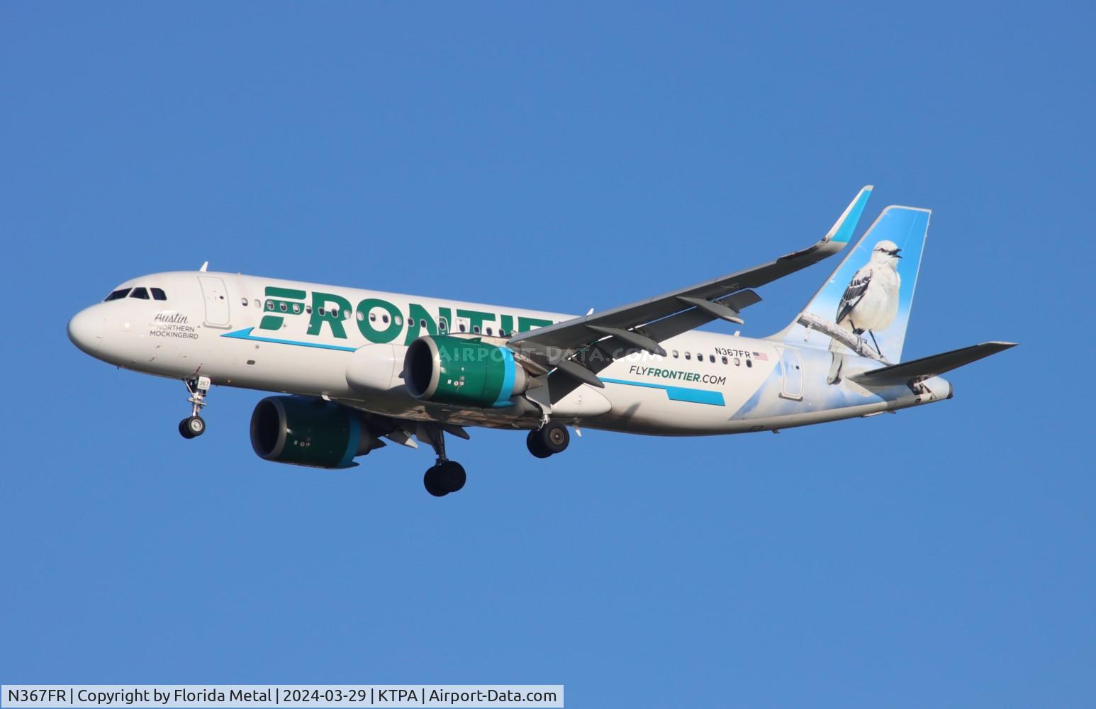 N367FR, 2020 Airbus A320-251N C/N 9484, FFT A32N Austin zx TTN-TPA