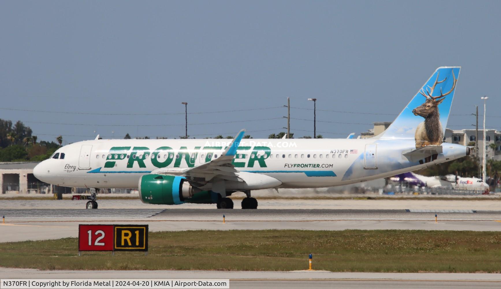 N370FR, 2020 Airbus A320-251N C/N 10038, FFT A32N Elrey zx MIA-CUN /MMUN to Cancun MX