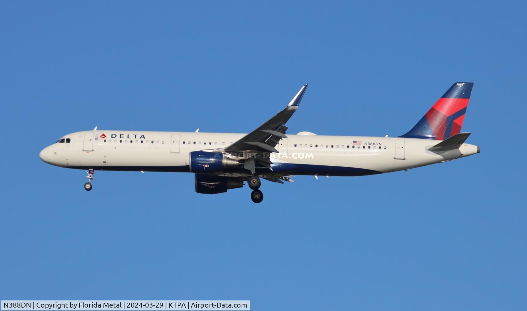 N388DN, 2019 Airbus A321-211 C/N 9043, DAL A321 zx MSP-TPA