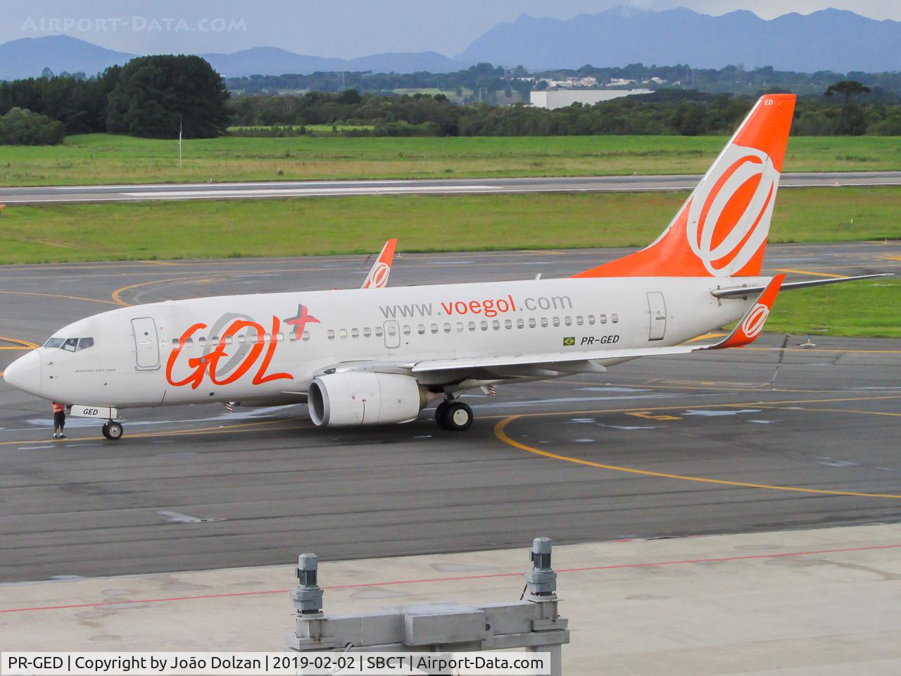 PR-GED, 2011 Boeing 737-7EH C/N 37609, Old livery.