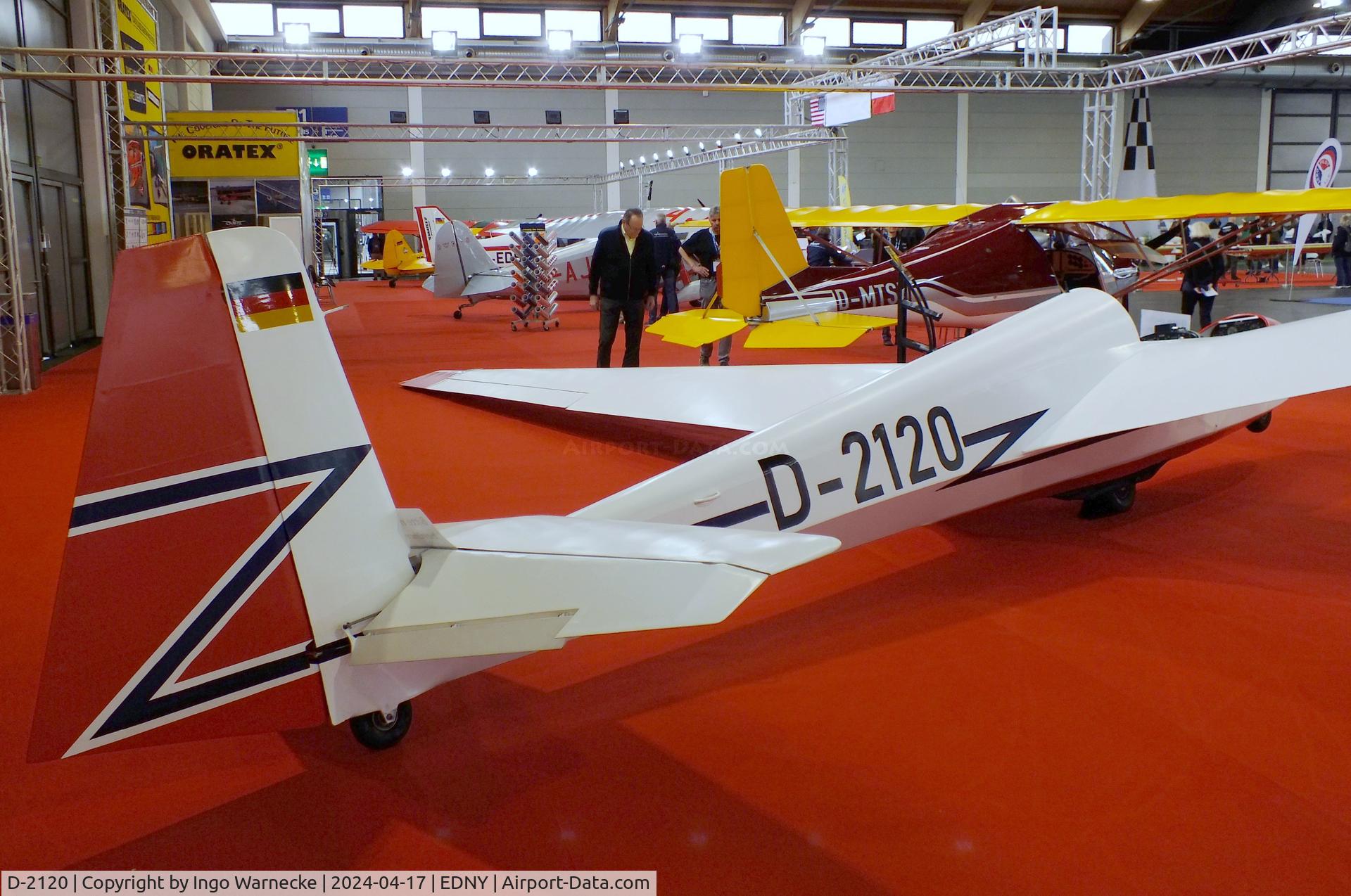 D-2120, 1973 Schleicher ASK-13 C/N 13421, Schleicher ASK-13 at the AERO 2024, Friedrichshafen