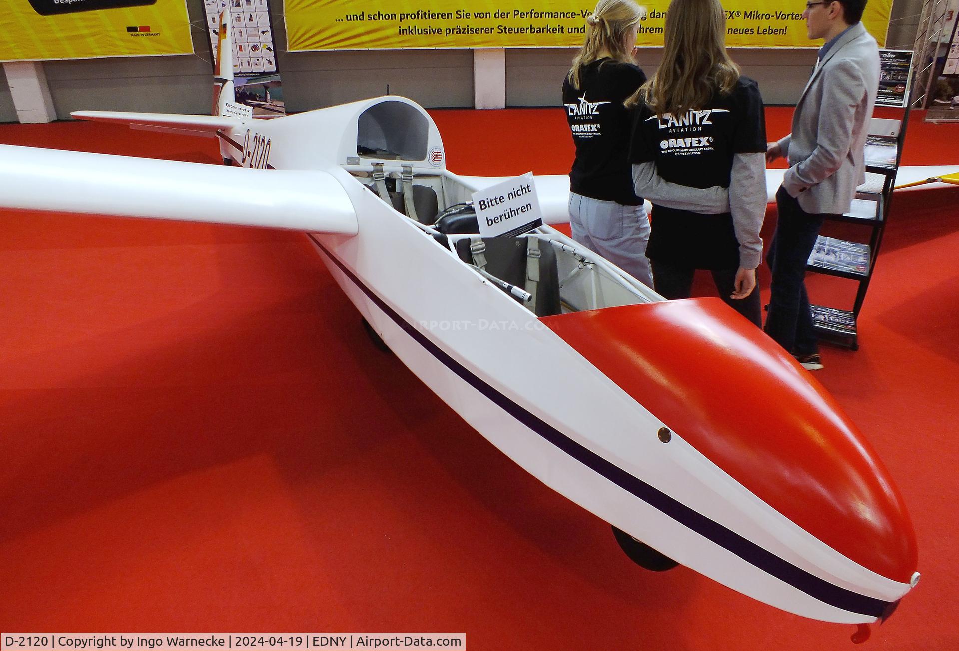 D-2120, 1973 Schleicher ASK-13 C/N 13421, Schleicher ASK-13 at the AERO 2024, Friedrichshafen