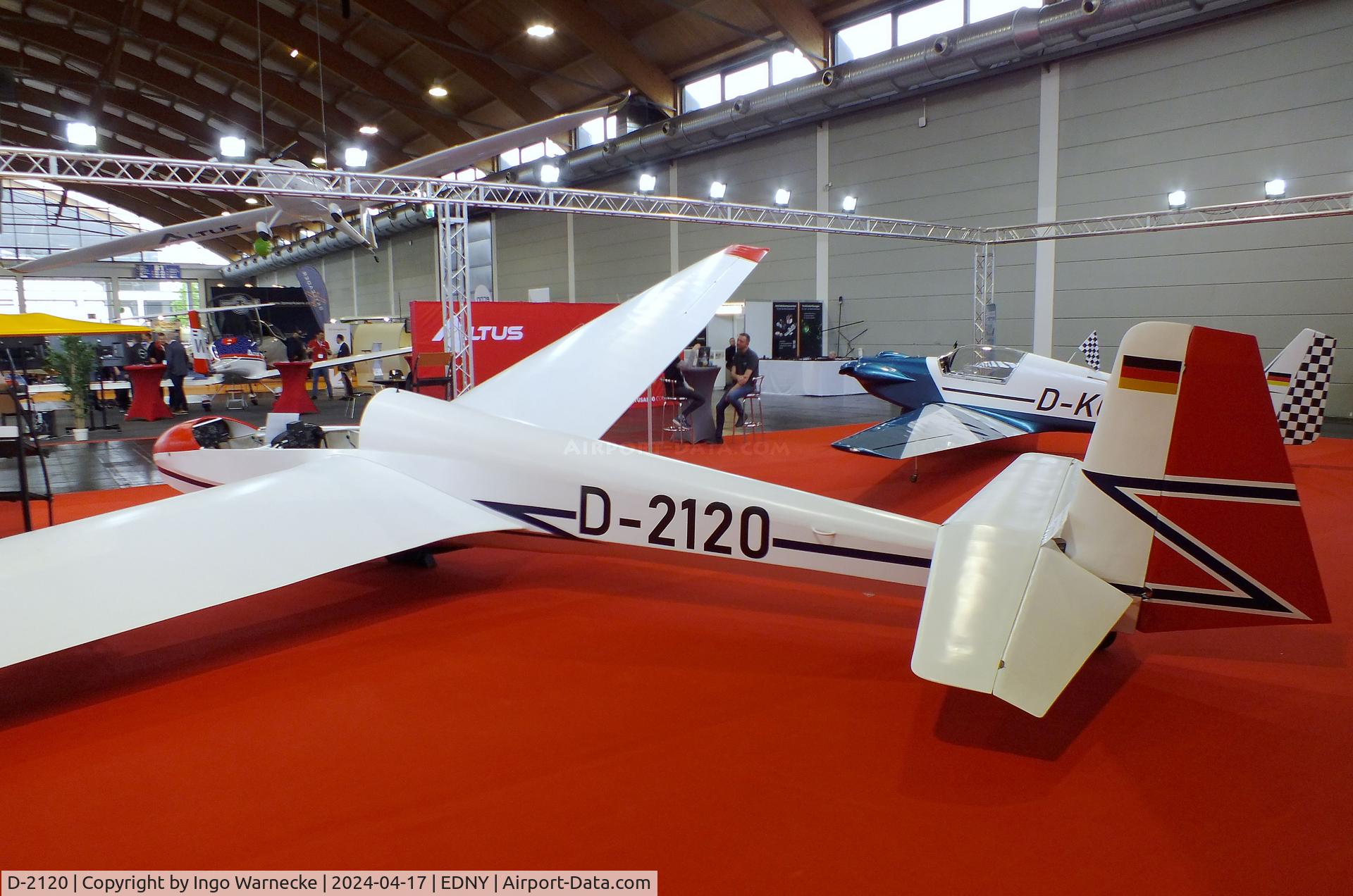 D-2120, 1973 Schleicher ASK-13 C/N 13421, Schleicher ASK-13 at the AERO 2024, Friedrichshafen