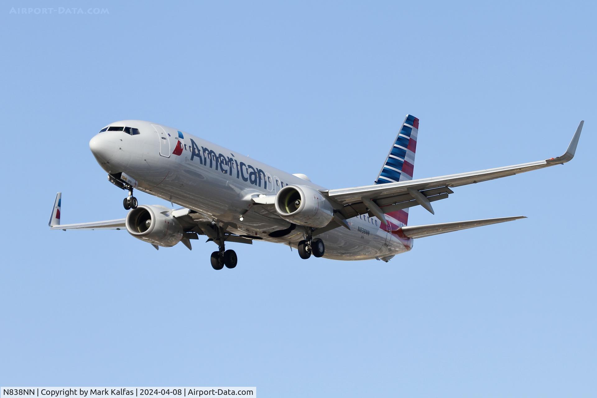 N838NN, 2010 Boeing 737-823 C/N 31097, B738 American Boeing 737-823 N838NN AAL1636 IAH-ORD arriving on 28C KORD
