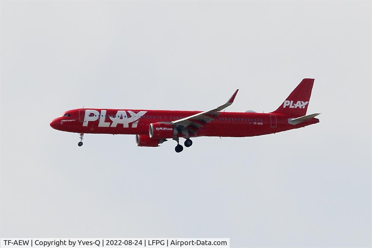TF-AEW, 2018 Airbus A321-251N C/N 8008, Airbus A321-251N, Short approach rwy 08R, Roissy Charles De Gaulle airport (LFPG-CDG)