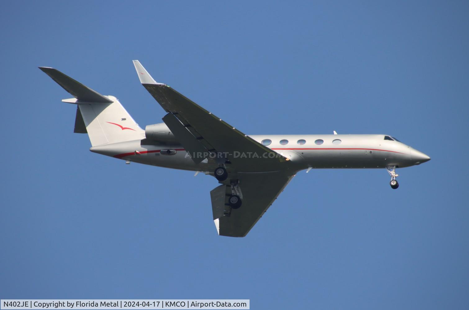 N402JE, 2012 Gulfstream Aerospace GIV-X (G450) C/N 4266, G450 zx TEB-MCO