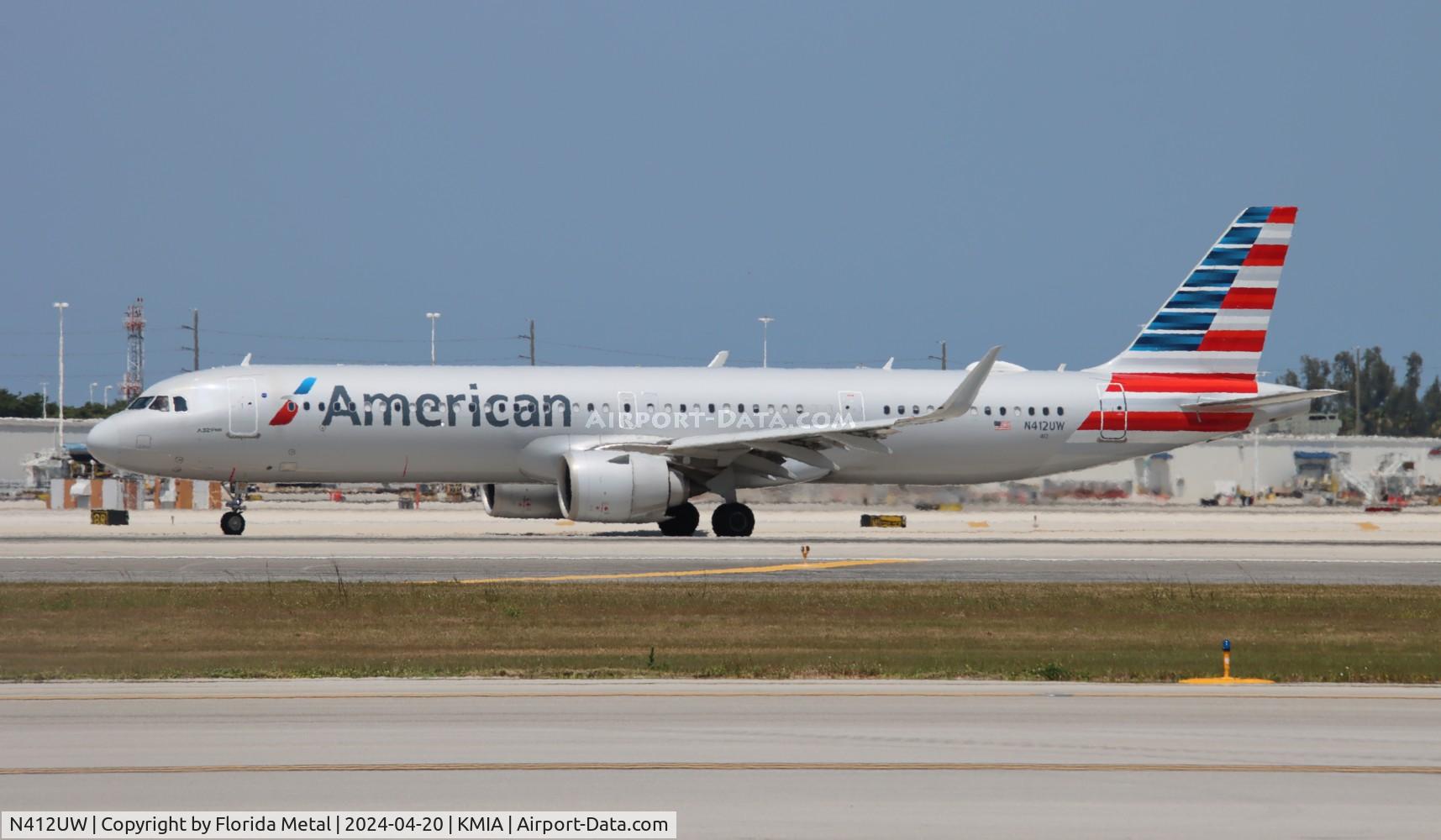 N412UW, 2019 Airbus A321-253NX C/N 9224, AAL A321N zx MIA-PHX