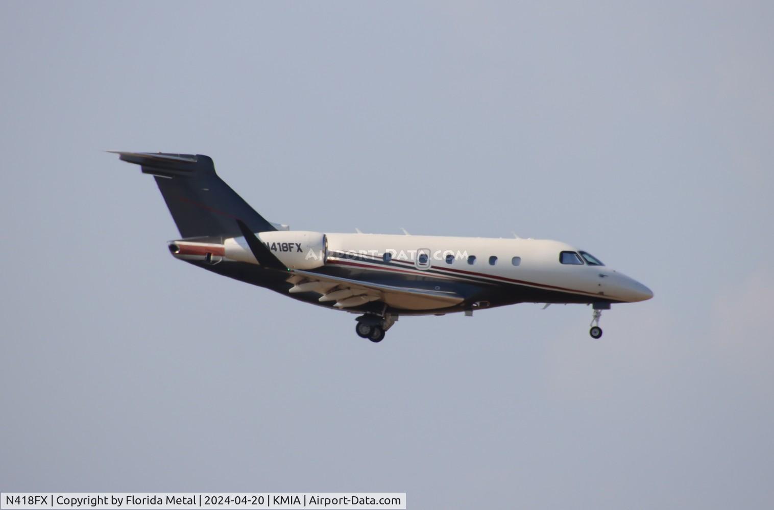 N418FX, 2018 Embraer EMB-545 (Praetor 500) C/N 55010037, Praetor 500 zx PBI-MIA