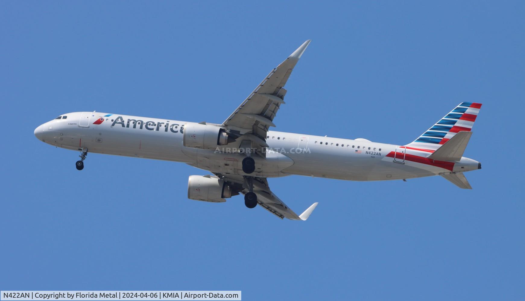 N422AN, 2020 Airbus A321-253NX C/N 10159, AAL A321N zx PHX-MIA
