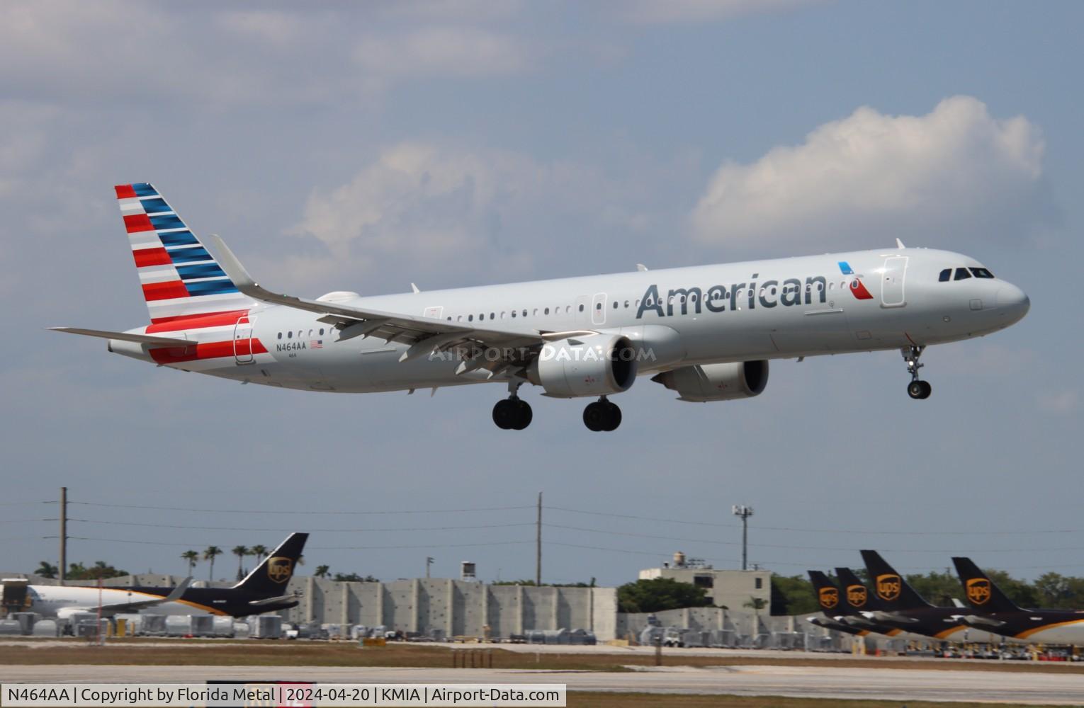 N464AA, 2022 Airbus A321-253NX C/N 11127, AAL A321N zx PHX-MIA