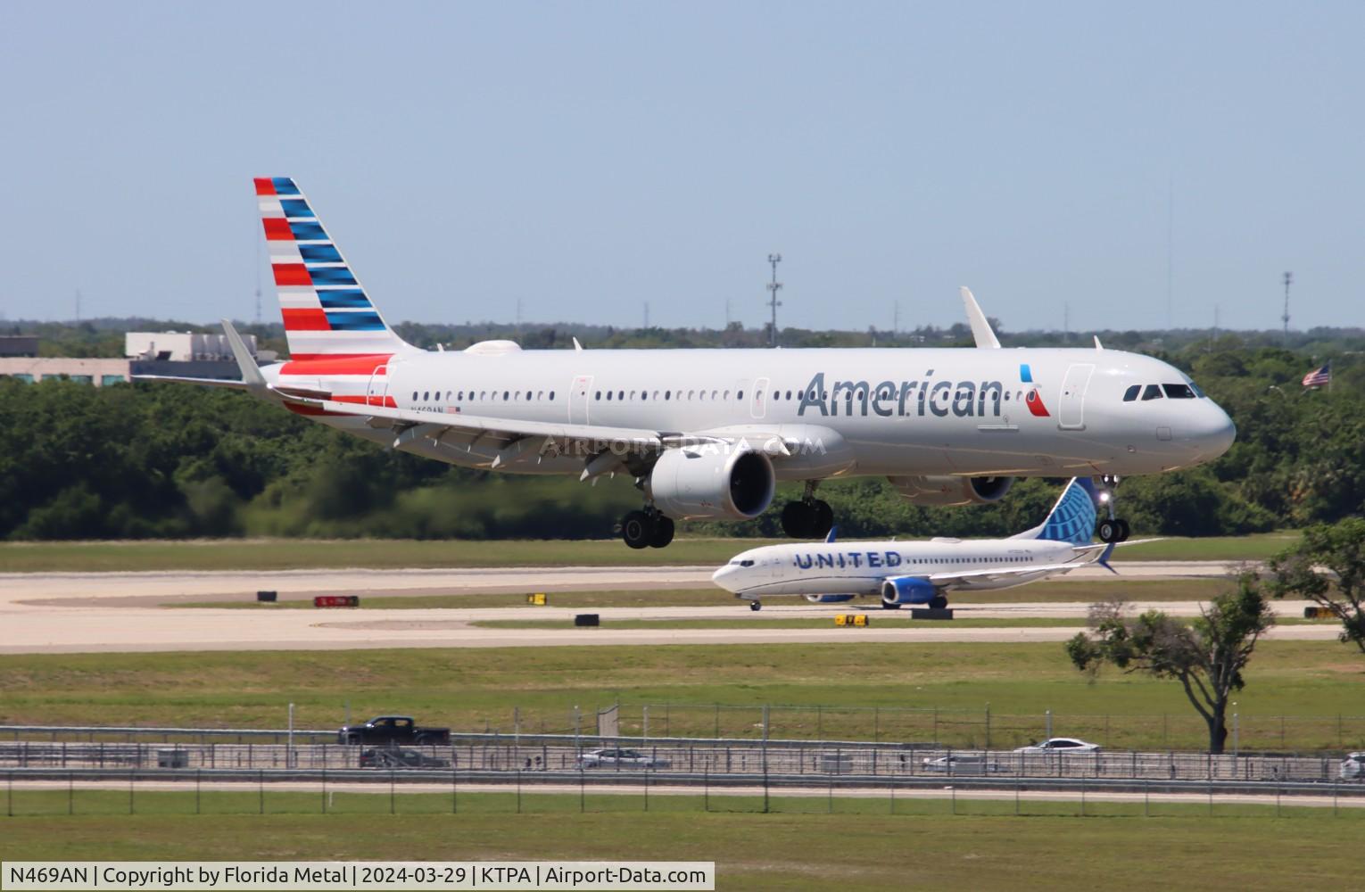 N469AN, 2023 Airbus A321-253NX C/N 11196, AAL A321N zx DFW-TPA