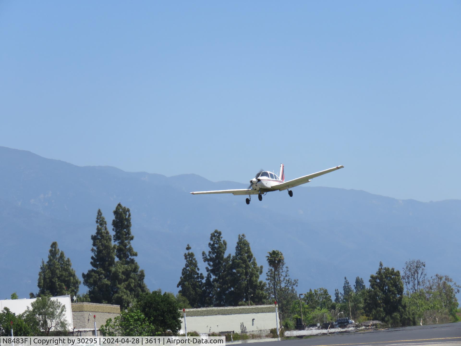 N8483F, 1976 Piper PA-28-181 C/N 28-7790250, Inbound