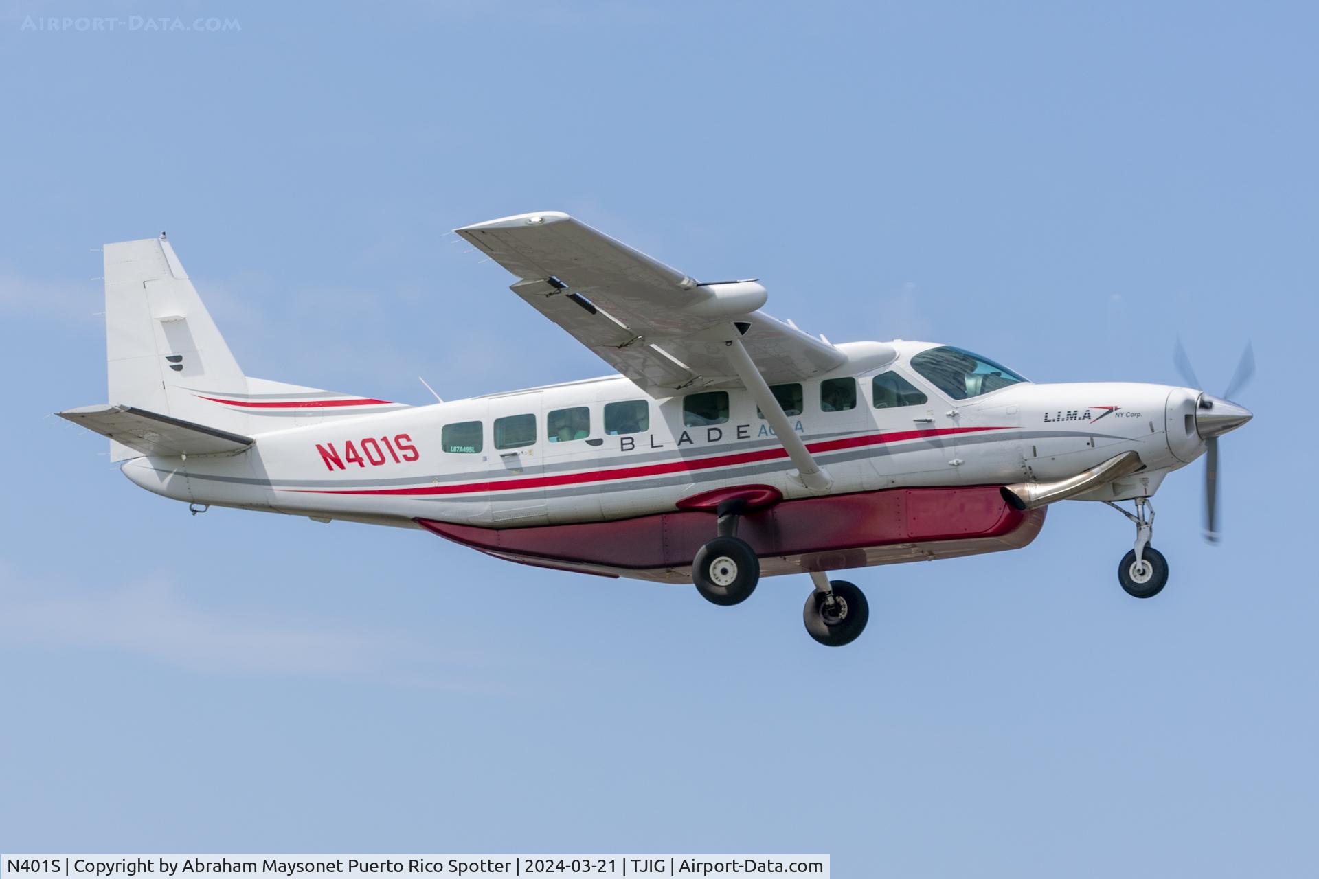 N401S, 2015 Cessna 208B C/N 208B5261, Departure to St Croix