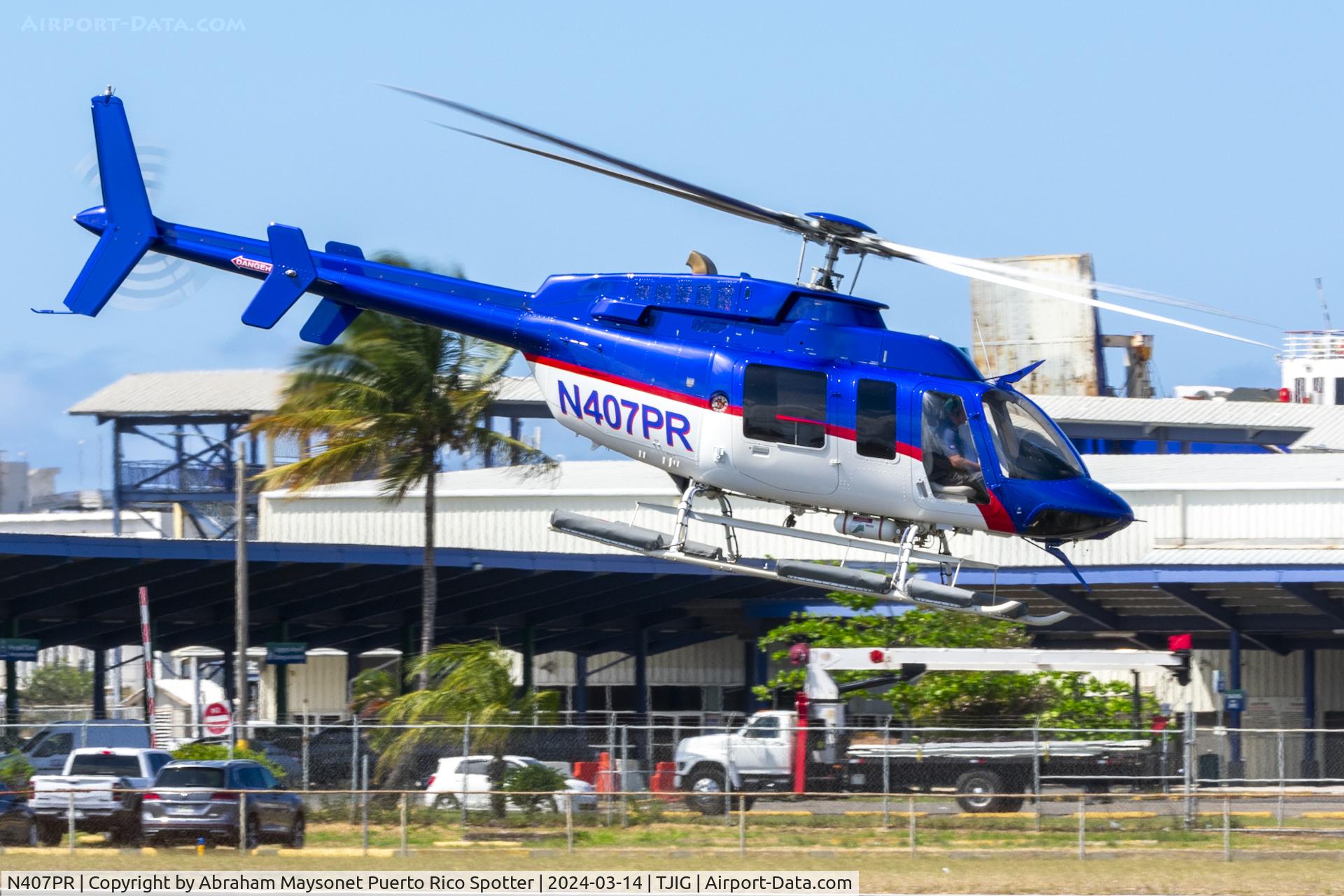 N407PR, 1997 Bell 407 C/N 53232, Departure for practices