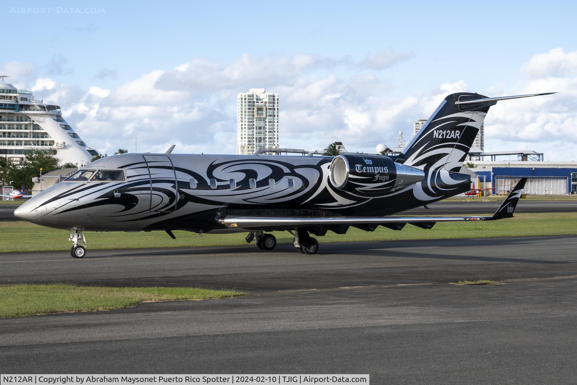N212AR, Bombardier CL-600-2B16 Challenger C/N 5136, Arrive from Punta Cana RD