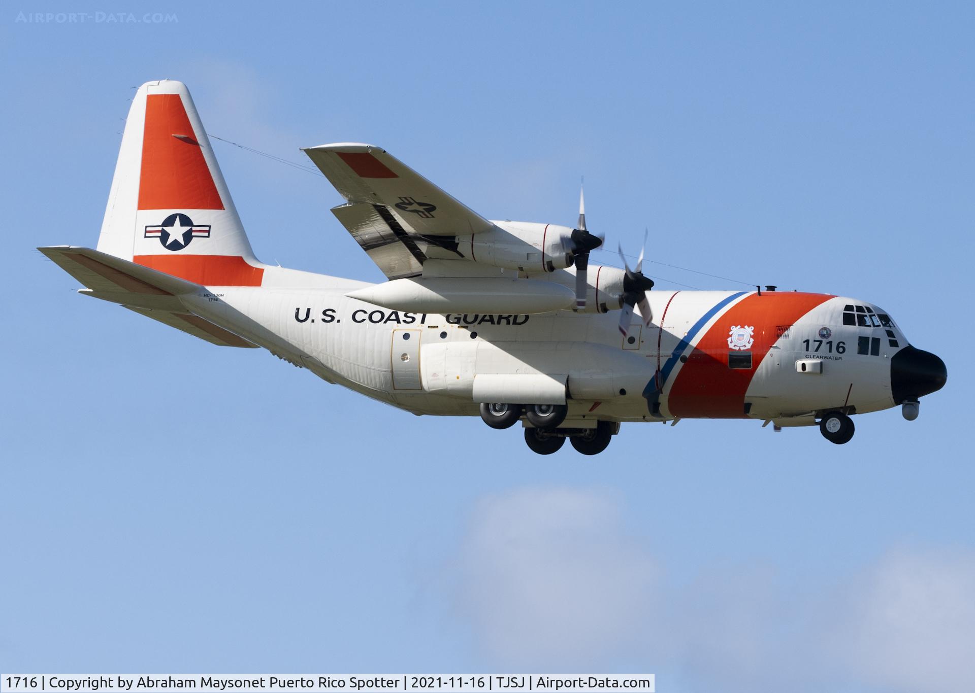 1716, 1985 Lockheed HC-130H Hercules C/N 382-5023, On approach on runway 10