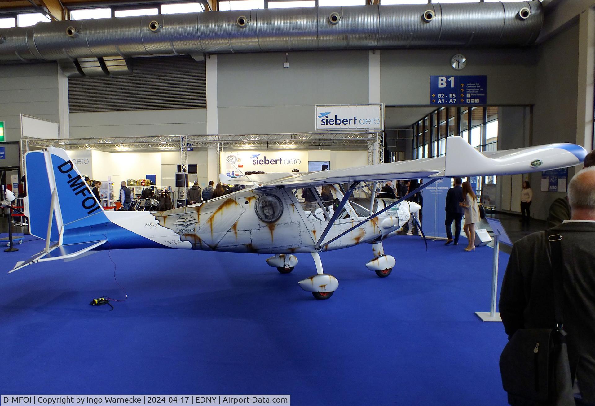 D-MFOI, Comco Ikarus C-42CS Cyclone C/N Unknown, Comco Ikarus C42CS Cyclone at the AERO 2024, Friedrichshafen