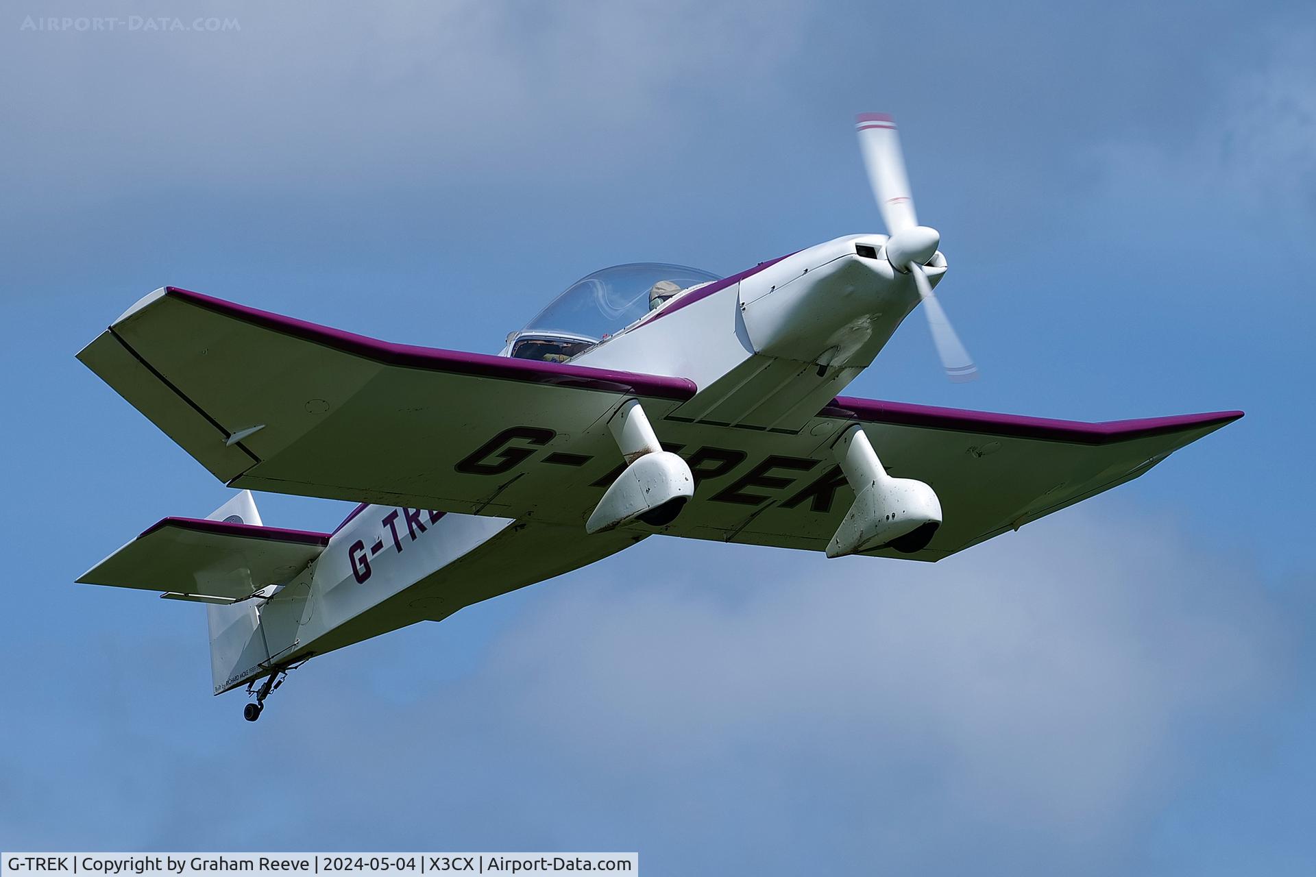 G-TREK, 1995 Jodel D-18 C/N PFA 169-11265, Departing from Northrepps.
