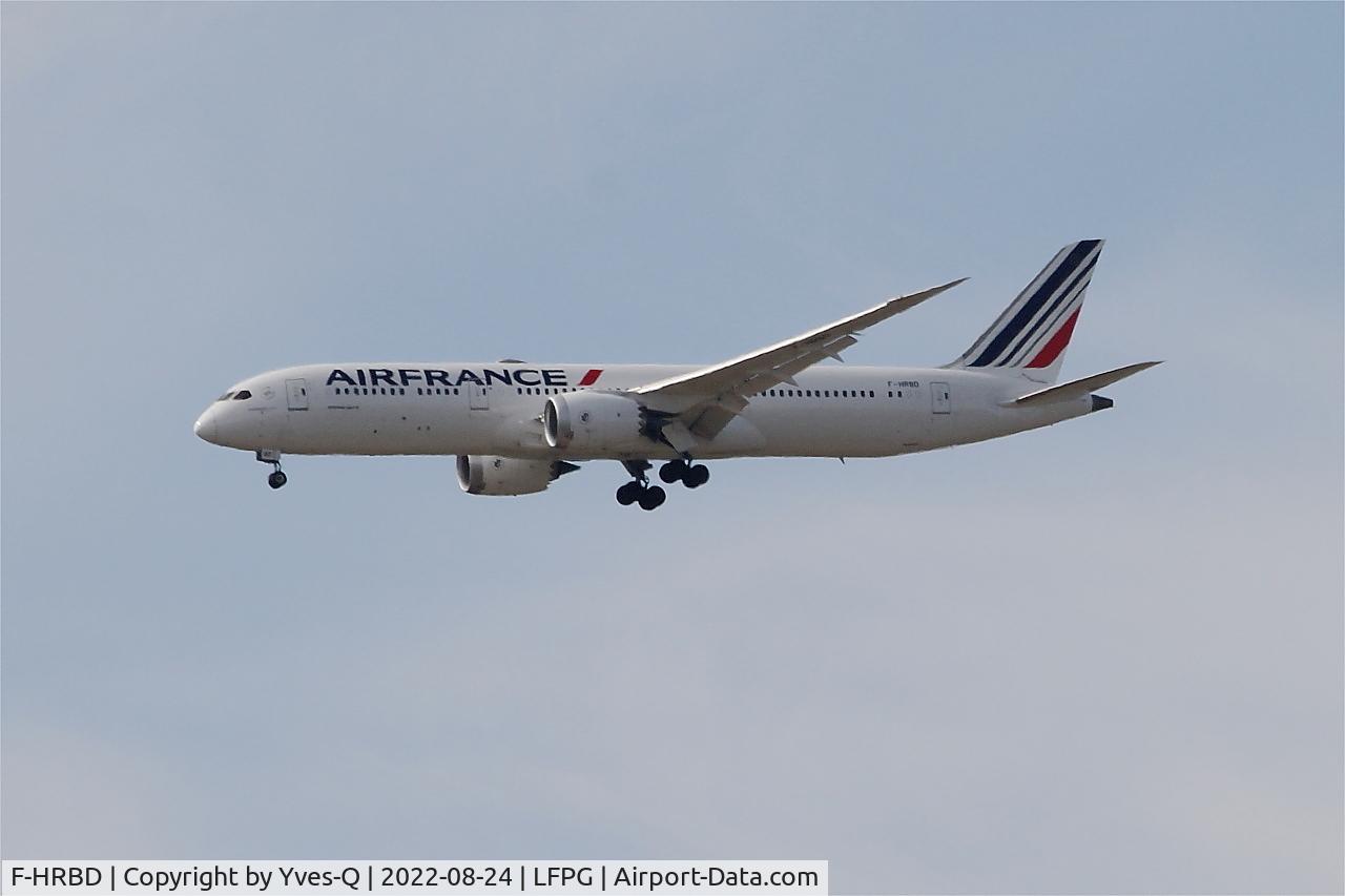 F-HRBD, 2017 Boeing 787-9 Dreamliner Dreamliner C/N 42487, Boeing 787-9 Dreamliner, Short approach rwy 08R, Roissy Charles De Gaulle airport (LFPG-CDG)