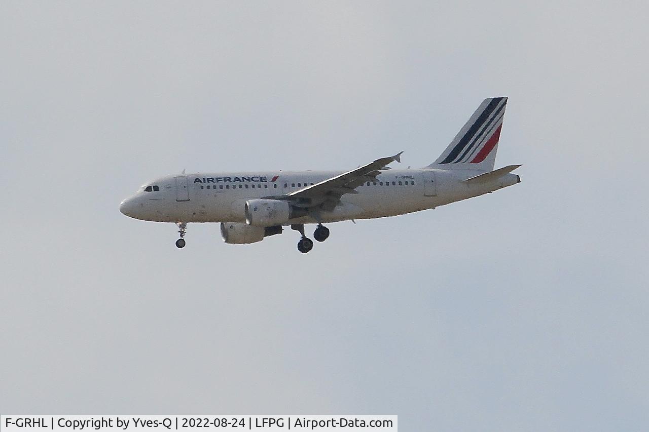 F-GRHL, 2000 Airbus A319-111 C/N 1201, Airbus A319-111, On final rwy 08R, Roissy Charles De Gaulle airport (LFPG-CDG)