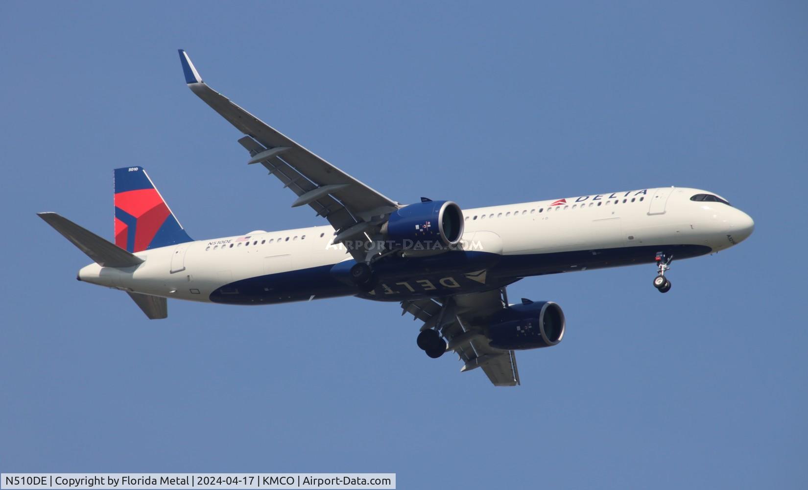 N510DE, 2022 Airbus A321-271NX C/N 10828, DAL A321N zx SLC-MCO