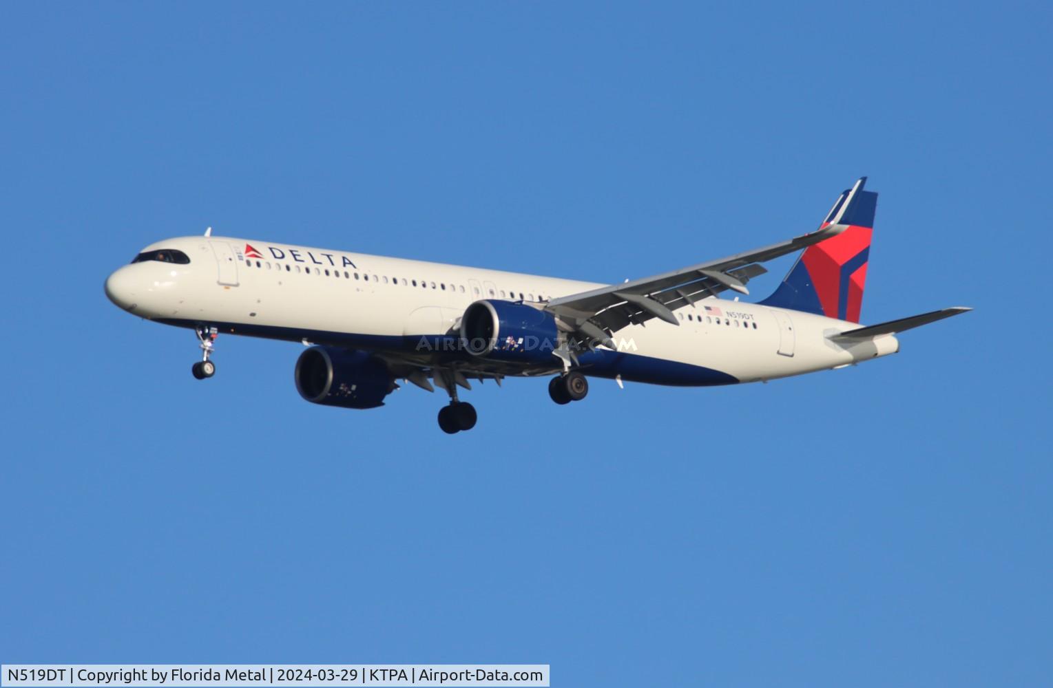 N519DT, Airbus A321-271NX C/N 11198, DAL A321N zx LAX-TPA