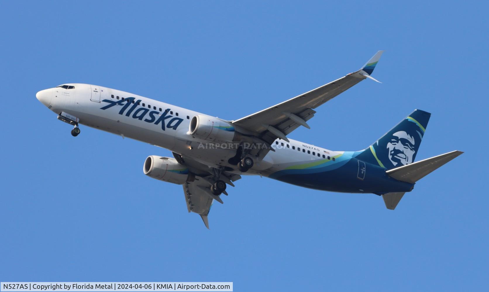 N527AS, 2009 Boeing 737-890 C/N 35694, ASA 738 zx PDX-MIA