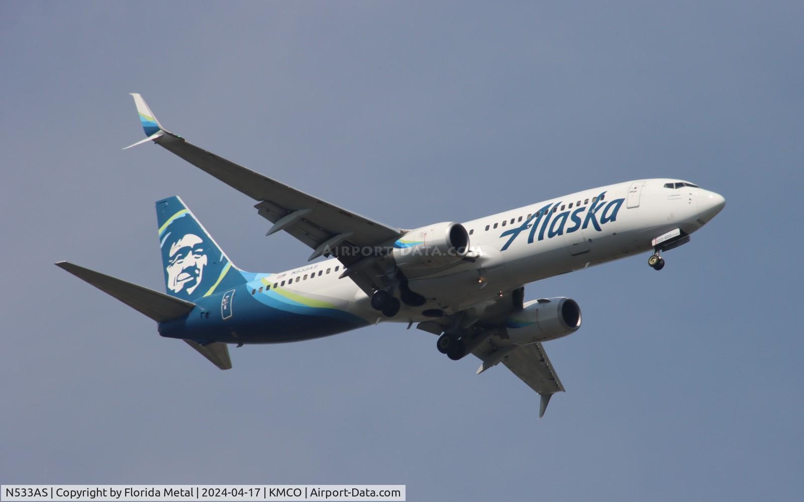 N533AS, 2010 Boeing 737-890 C/N 35201, ASA 738 zx PDX-MCO