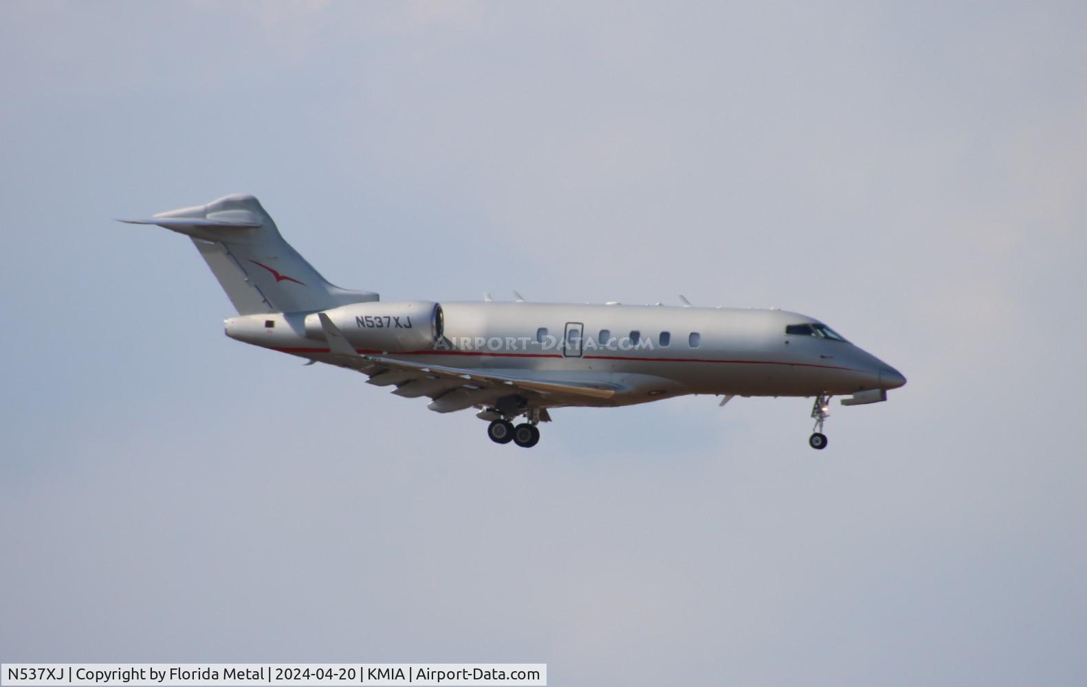 N537XJ, 2008 Bombardier Challenger 300 (BD-100-1A10) C/N 20213, Challenger 300 zx LIM /SPJC - MIA in from Lima Peru
