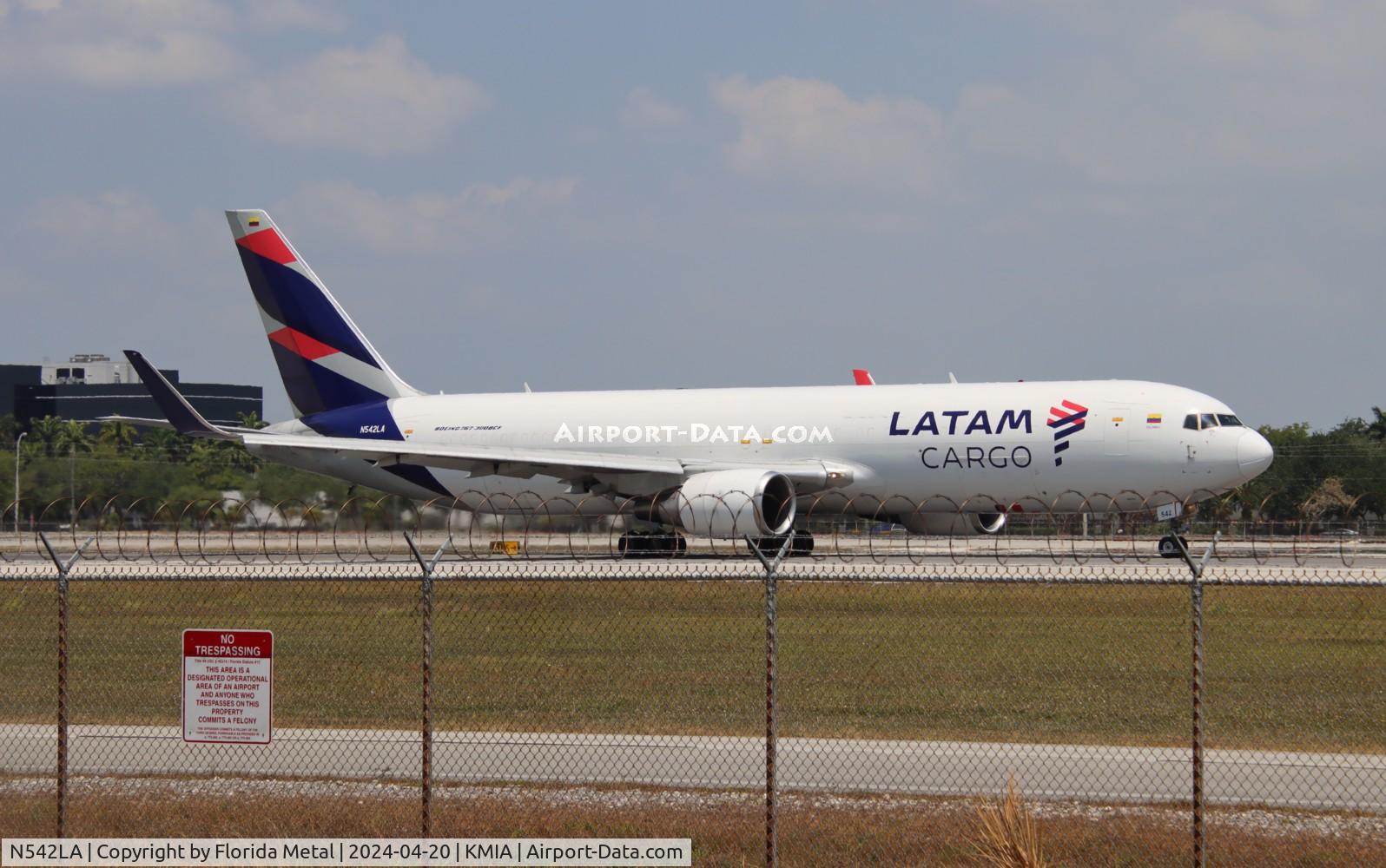 N542LA, 2006 Boeing 767-316ER(BCF) C/N 34629, LATAM 767-300F zx MIA - ANF /SCFA to Antogasta Chile