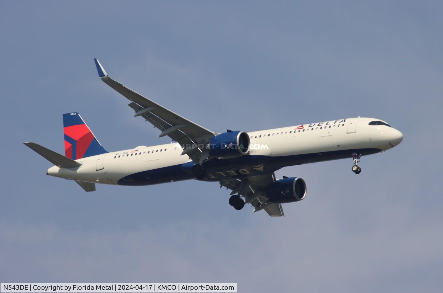N543DE, 2023 Airbus A321-271NX C/N 11553, DAL A321N zx SEA-MCO