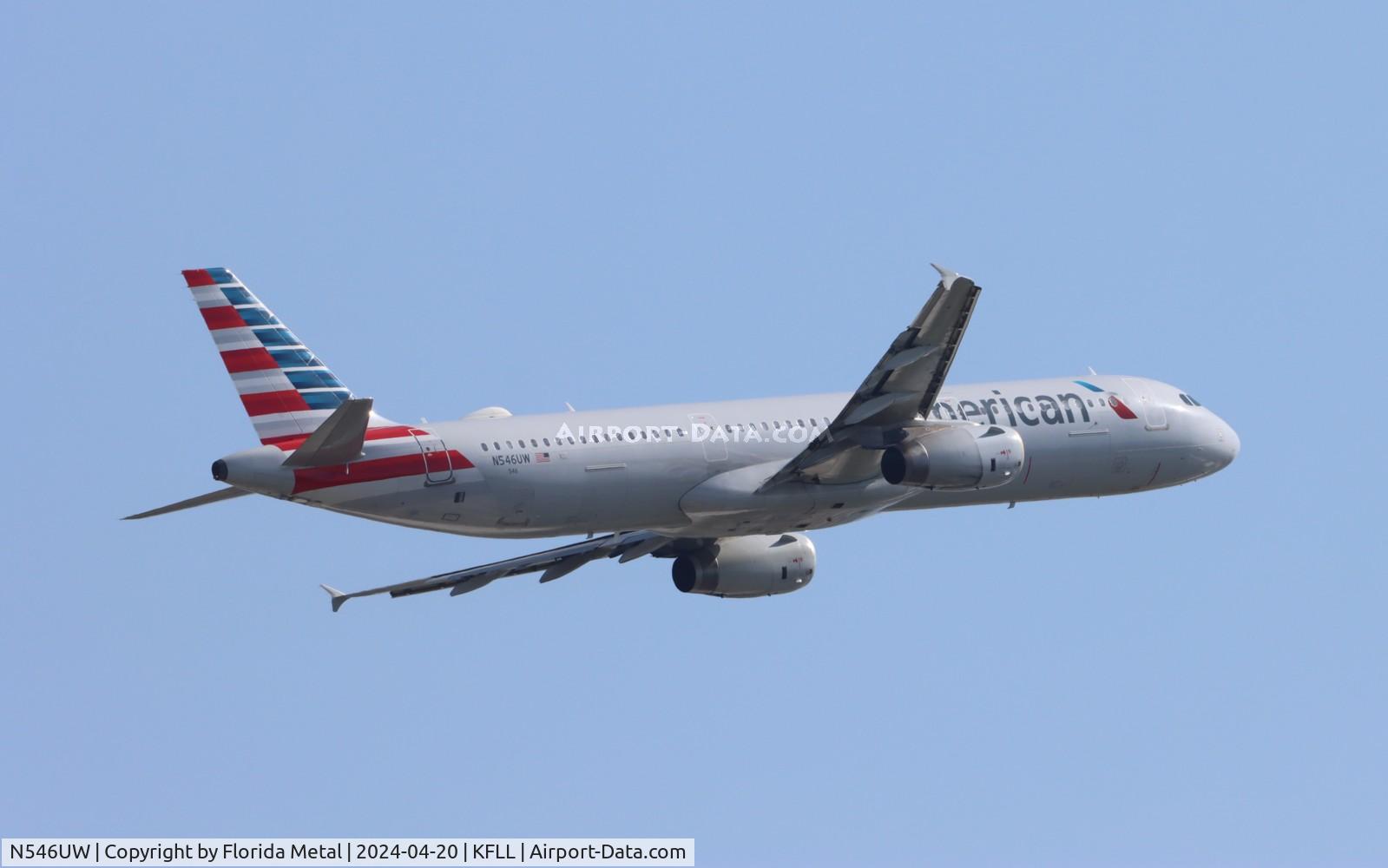 N546UW, 2011 Airbus A321-231 C/N 4885, AAL A321 zx FLL-CLT