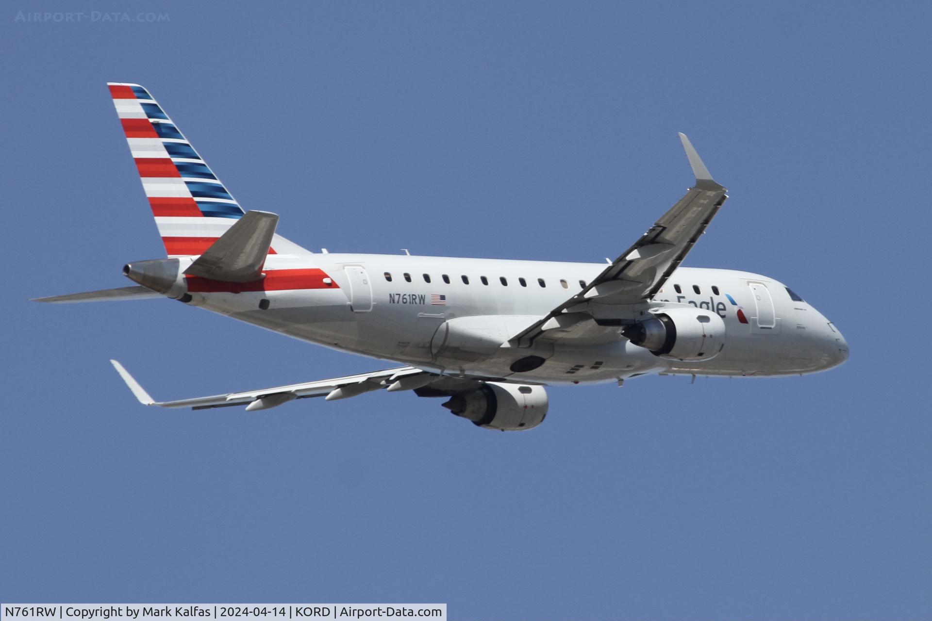 N761RW, 2009 Embraer ERJ-170-100STD C/N 17000296, E170 Envoy/ American Eagle Embraer ERJ 170-100 STD N761RW ENY3542 ORD- CMH departing 10C KORD
