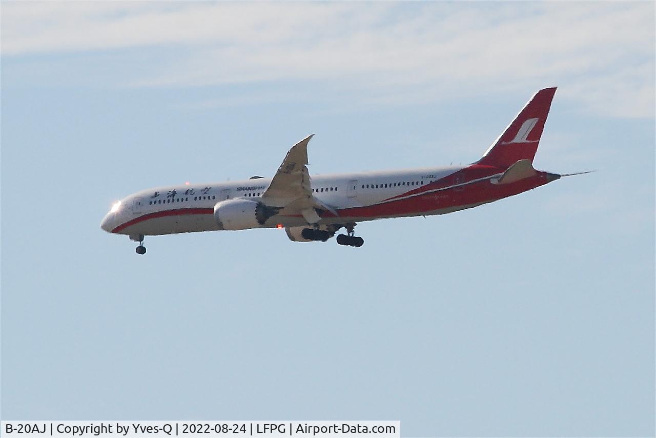 B-20AJ, 2019 Boeing 787-9 Dreamliner C/N 63713, Boeing 787-9 Dreamliner, Climbing from rwy 08L, Roissy Charles De Gaulle airport (LFPG-CDG)