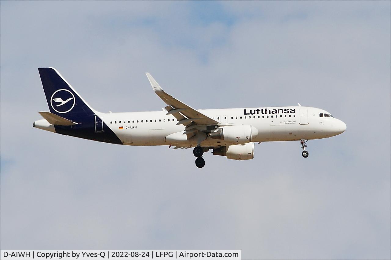 D-AIWH, 2019 Airbus A320-214 C/N 8911, Airbus A320-214, On final rwy 09L, Roissy Charles De Gaulle airport (LFPG-CDG)
