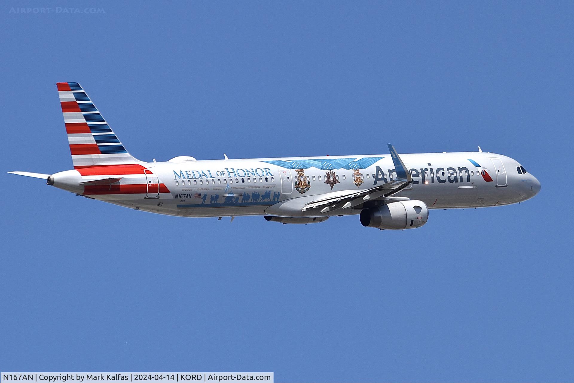 N167AN, 2016 Airbus A321-231 C/N 7013, A321 American Airlines Airbus A321-231 N167AN 