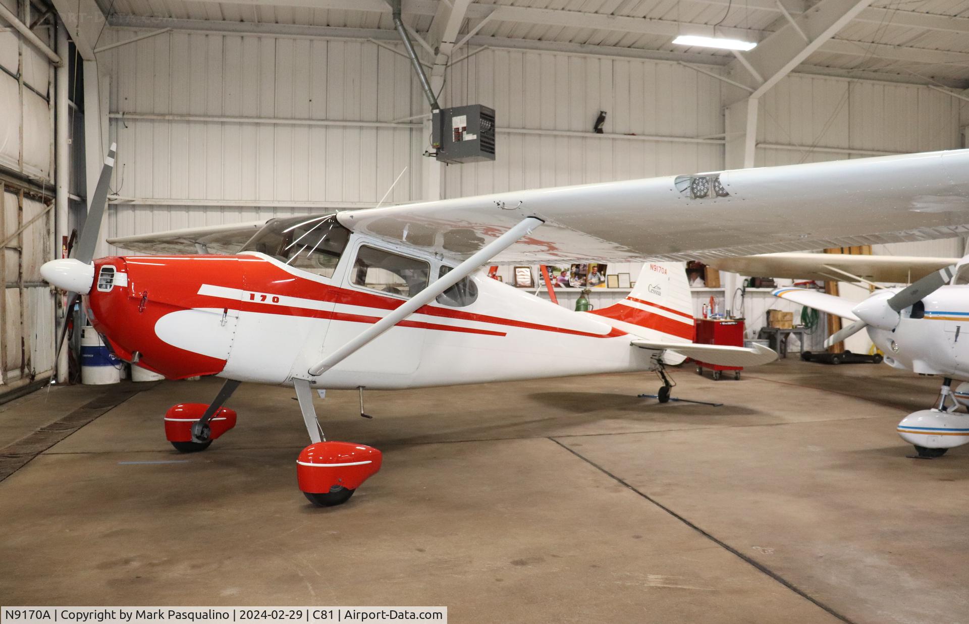 N9170A, 1950 Cessna 170A C/N 19361, Cessna 170A