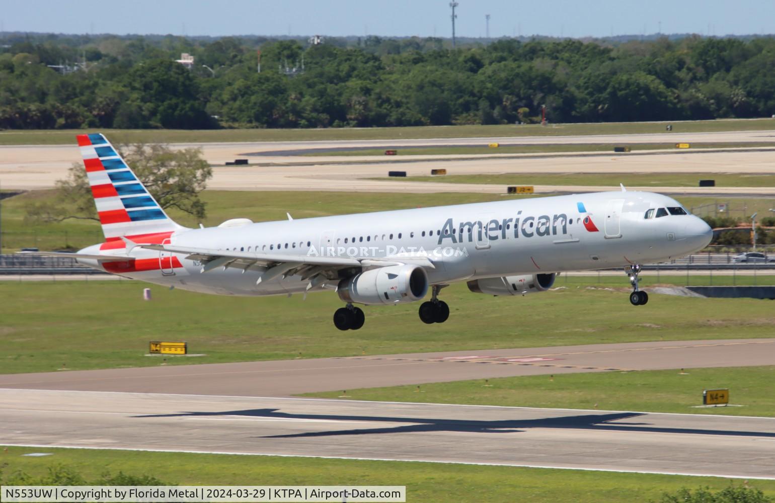 N553UW, 2011 Airbus A321-231 C/N 4960, AAL A321 zx CLT-TPA
