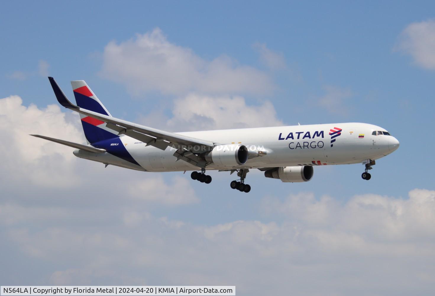 N564LA, 2012 Boeing 767-316/ER C/N 40593, LATAM 767-300F zx BOG /SKBO - MIA in from Bogota Colombia