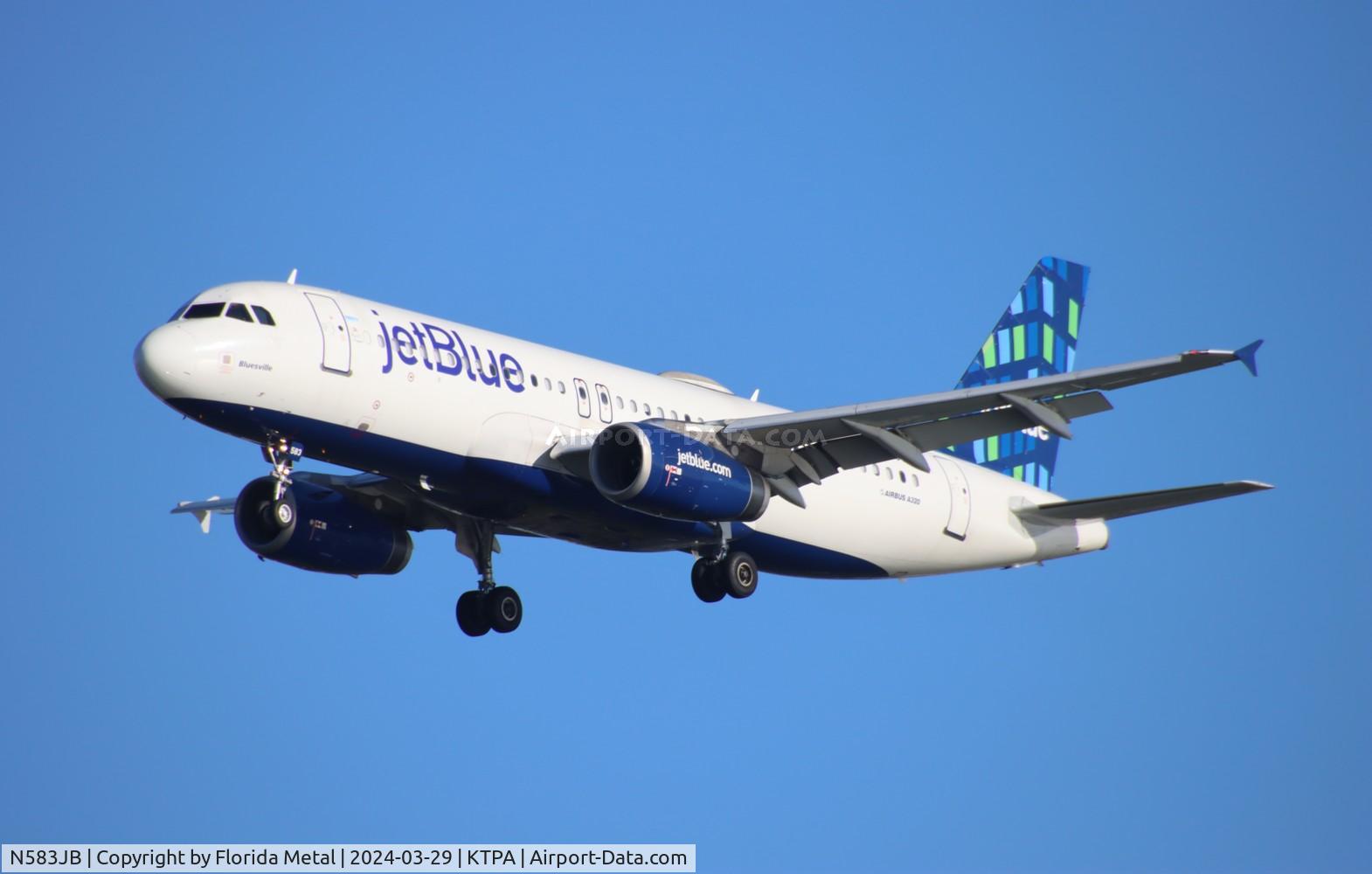 N583JB, 2004 Airbus A320-232 C/N 2150, JBU A320 zx LGA-TPA