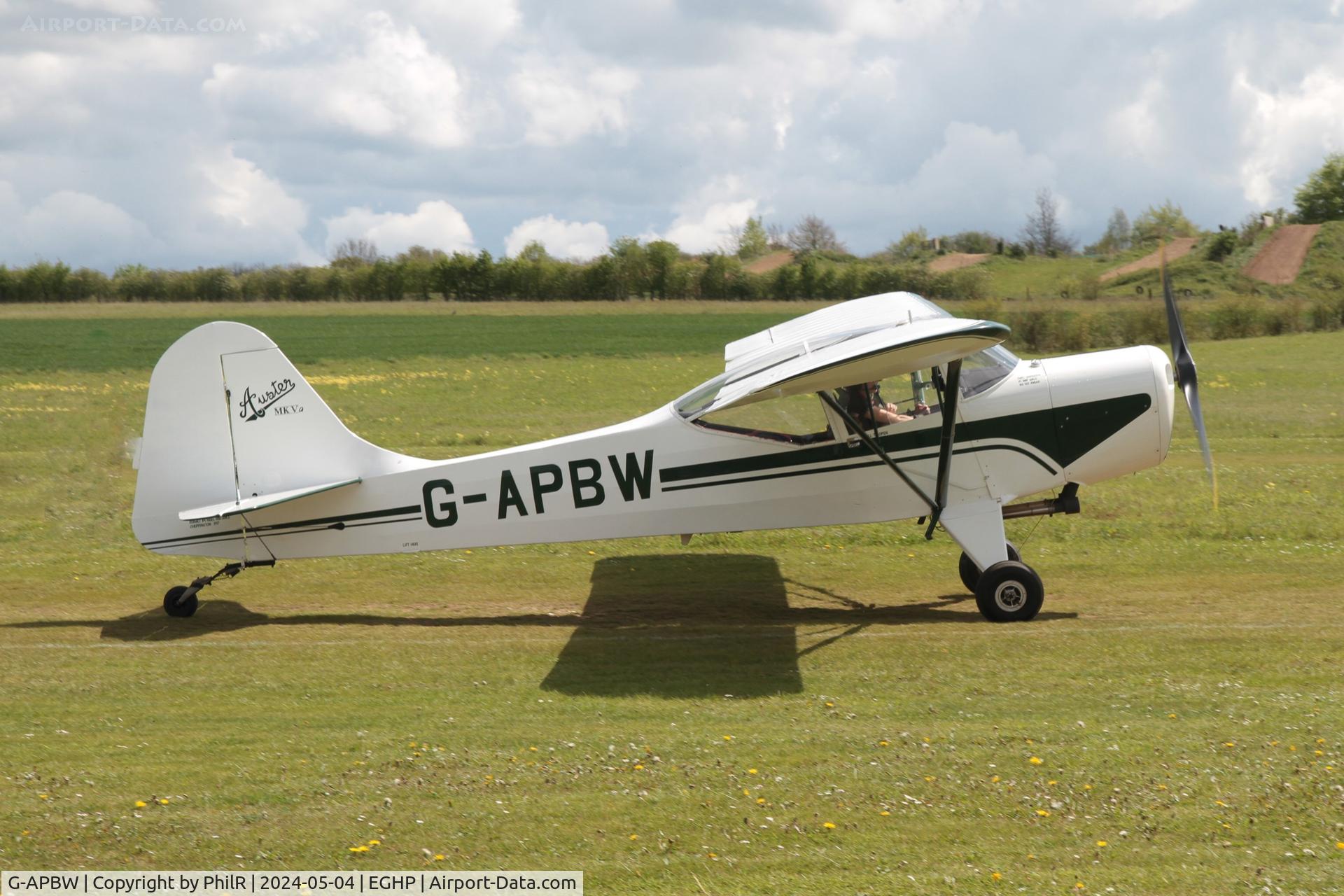 G-APBW, 1957 Auster 5A C/N 3405, G-APBW 1957 Auster 5A Alpha Popham