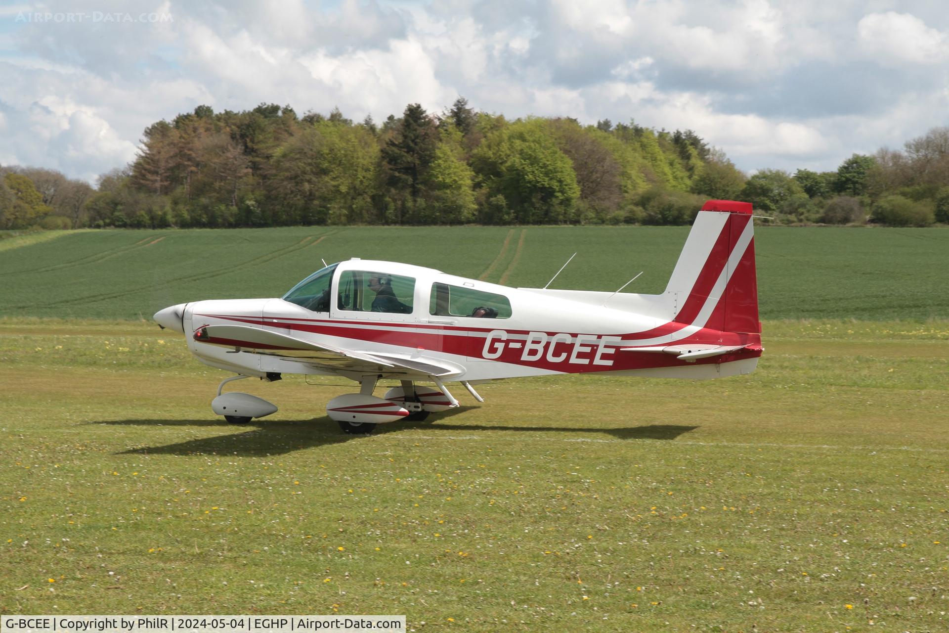 G-BCEE, 1974 Grumman American AA-5 Traveler C/N AA5-0571, G-BCEE 1974 Grumman AA-5 Traveller Popham
