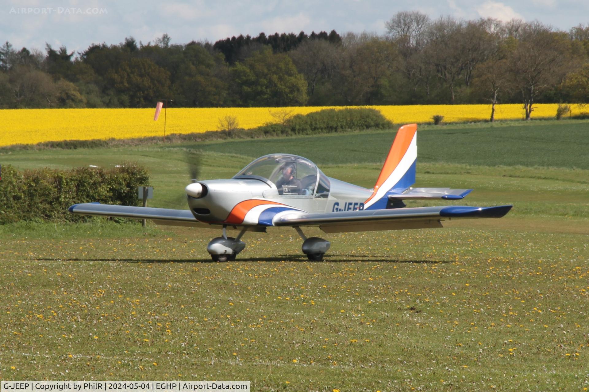 G-JEEP, 2002 Aerotechnik EV-97A Eurostar C/N PFA 315-13888, G-JEEP 2002 Aerotechnik EV-97 Eurostar Popham 04.05.24 (1)