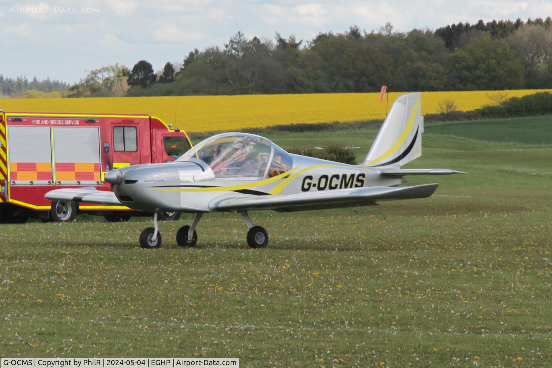 G-OCMS, 2010 Cosmik EV-97 TeamEurostar UK C/N 3718, G-OCMS 2010 Cosmik Aviation EV-97 TeamEurostar Popham 04.05.24