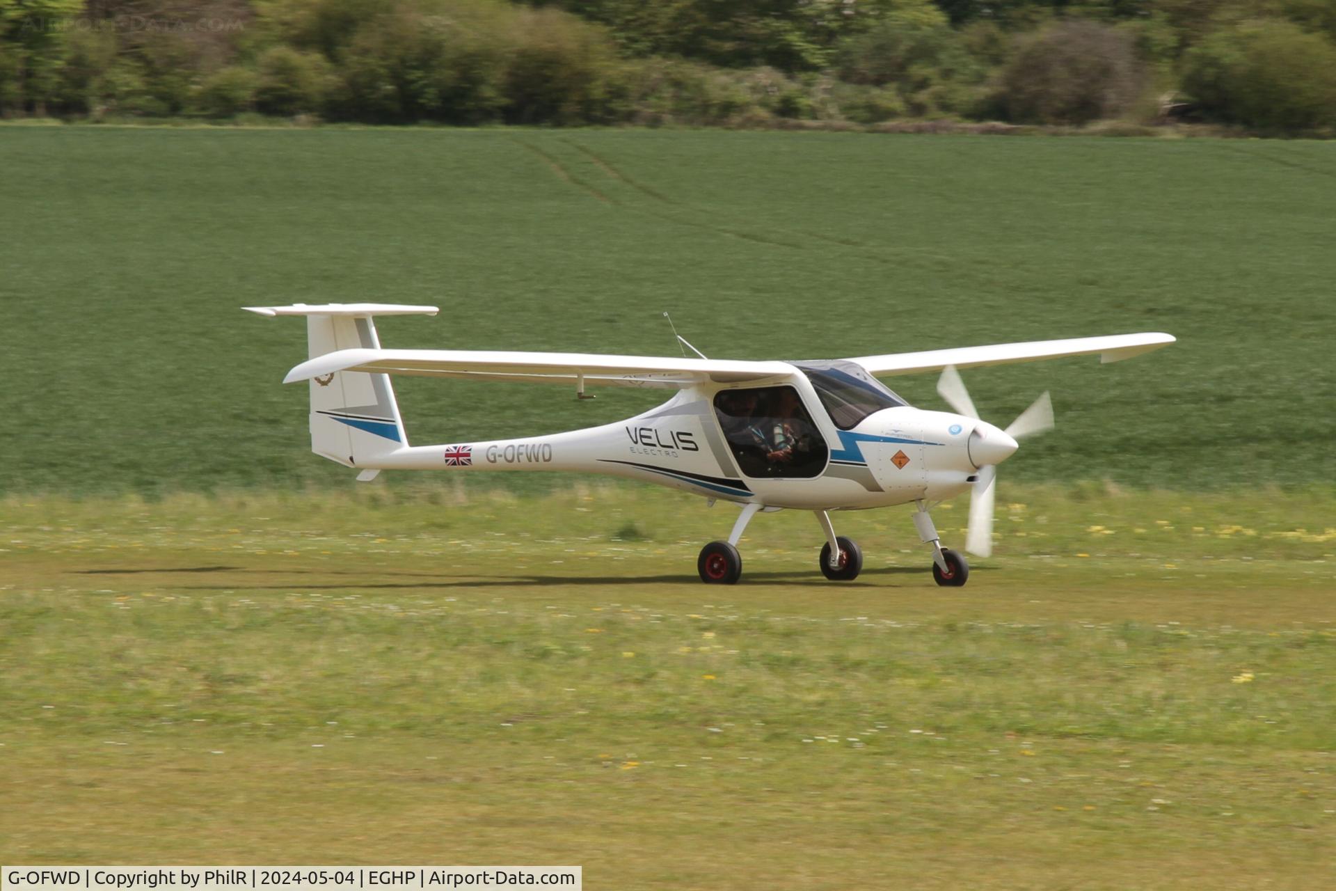 G-OFWD, 2021 Pipistrel Virus SW 128 (Velis Electro) C/N VSW1280050, G-OFWD 2021 Pipistrel D.O.O. Adjovscina Virus SW 128 Velis Electro Popham 04.05.24 (2)
